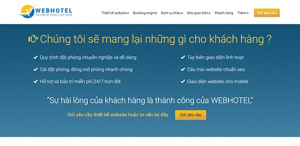 Webhotel-don vi thiet ke website khach san chuan seo hang dau